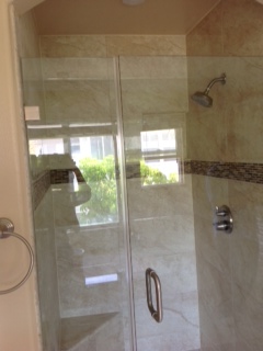 shower glass door